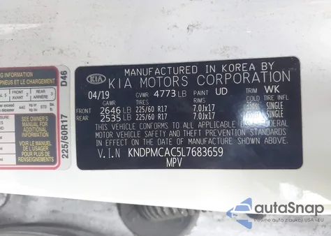 2020 Kia Sportage Lx from USA, damaged, VIN KNDPMCAC5L7683659